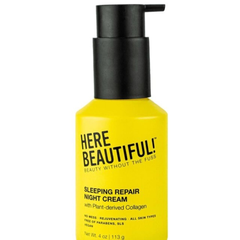 Here Beautiful! Sleeping repair Night Cream with collagen New Size 4oz